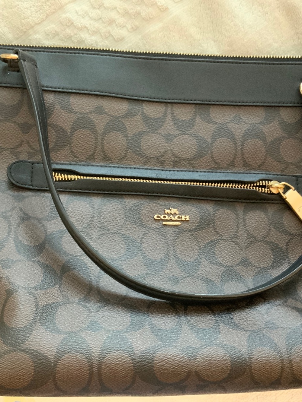 Coach Tyler signature canvas tote